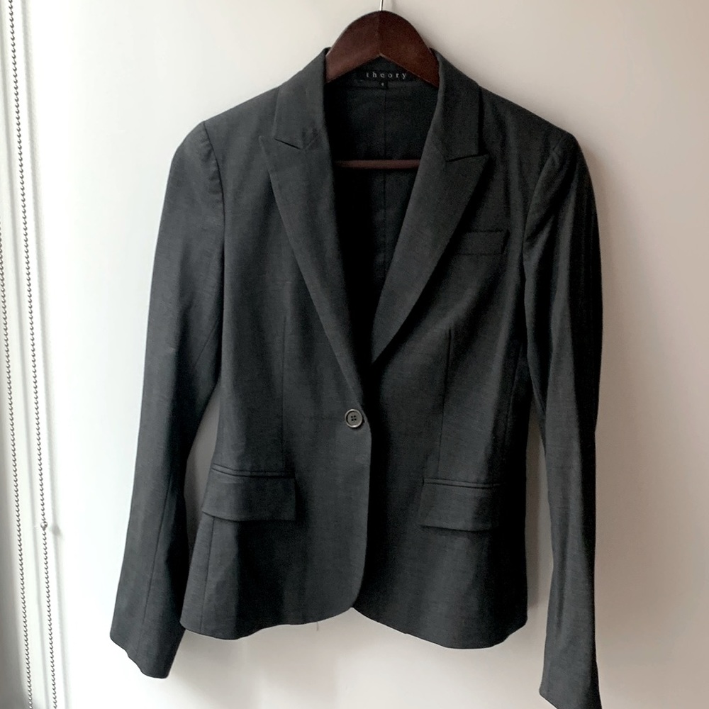 Theory blazer - dark grey